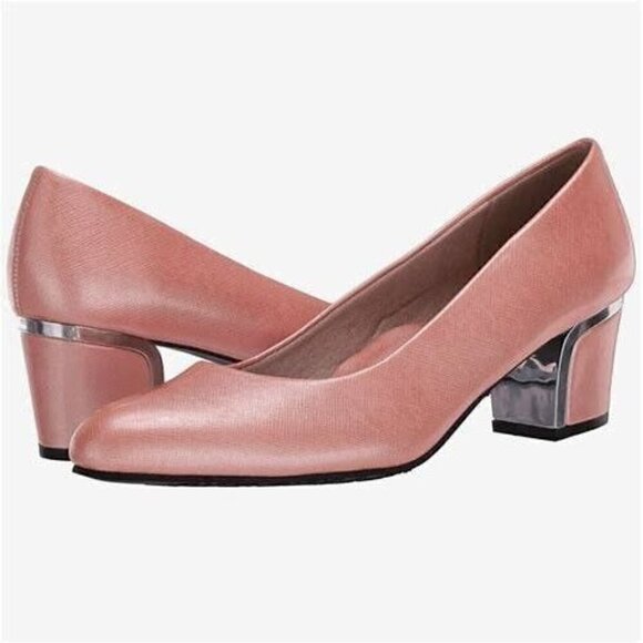 Soft Style Women Deanna Pumps Heels Coral Pink SO PRETTY Size 7 RETAIL $60 - Picture 1 of 7